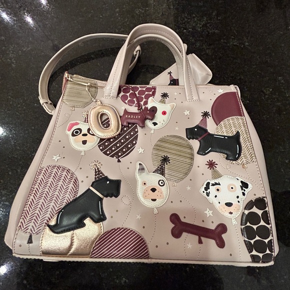 Radley London "20th Anniversary" Limited Edition Leather Satchel Crossbody Strap - Picture 3 of 16